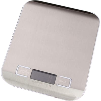 Draagbare Elektronische Weegschaal Digitaal Display Mini Voedselweegschaal voor Keuken Bakken Hoge Nauwkeurigheid 5kg / white