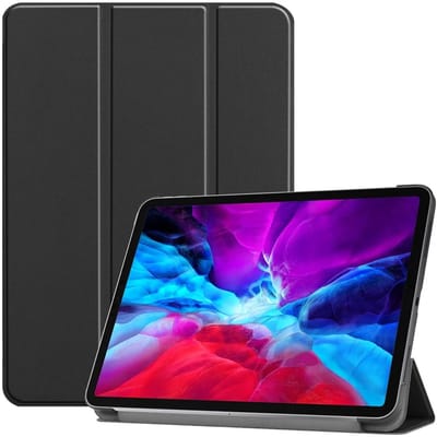 Tablet Hoes geschikt voor de Apple iPad Pro 12.9 | Book Case met Standaard | Kunstlederen Beschermhoes | Tri-fold | Zwart