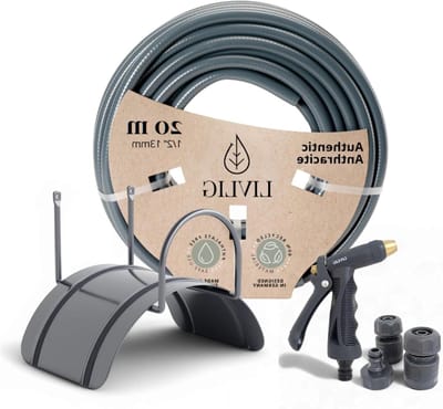 Tuinslang Set - Waterslang - Planten Water Geven - Incl. Wandhouder - 20 Meter - Antraciet