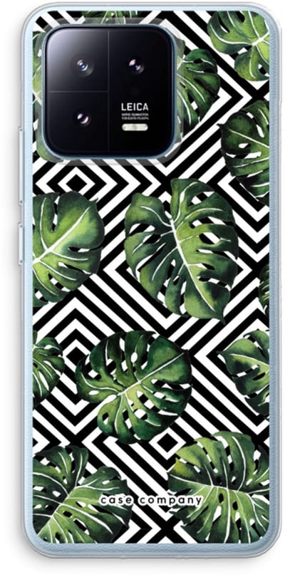 Case Company® - Hoesje geschikt voor Xiaomi 13 Pro hoesje - Geometrische jungle - Soft Cover Telefoonhoesje - Bescherming aan alle Kanten en Schermrand