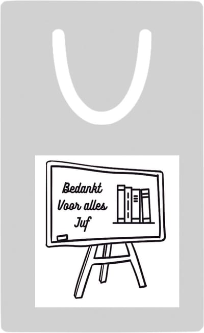 Hacebo® - Bedankt voor alles juf metalen boekenlegger - Juf - Juf - Leraar Bladwijzer boekenleggers - 7.6 cm x 5cm