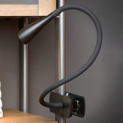 Lucide ZOZY - Klemlamp - LED 3 StepDim - 1x4W 3000K - Zwart