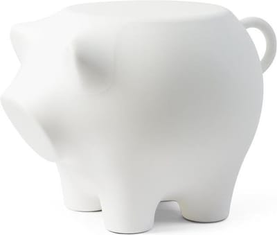 Bijzetvarken Wit / Sidepig White - Design Bijzettafel - Werkwaardig.