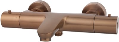 Wiesbaden Caral Thermostatische Badmengkraan - Geborsteld Brons Koper PVD