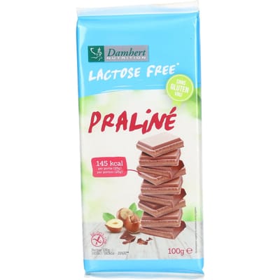 Damhert Lactose Free Chocoladetablet Praliné Gluten 100 Chocolade