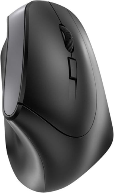 StayPowered Ergonomische Draadloze Muis - Ultiem Comfort en Precisie - Ergonomisch 45° Ontwerp - Instelbare Resolutie tot 1200 DPI - Speciaal voor Rechtshandigen - 6 Knoppen - Status-LED - Oplaadbare Accu - Zwart - Levering Sneller dan Aangegeven!