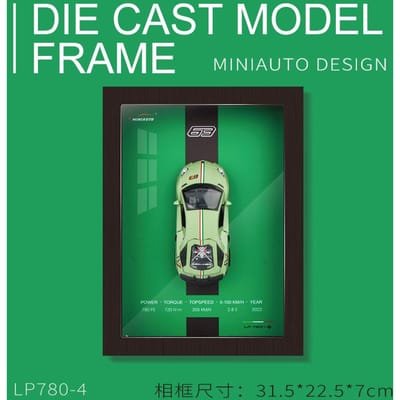 1:Version Cadre 32 Po Alliage Métal Modèle de Voiture de Sport Simulation Voiture de Course 3D Peinture Suspendue Collection Cadeaux Décoratifs pour Enfants