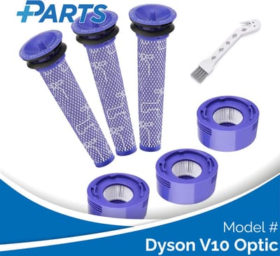 Dyson V10 Optic Filters (7 Stuks, Plus.Parts® alternatief voor 965661-01 / 967478-01)