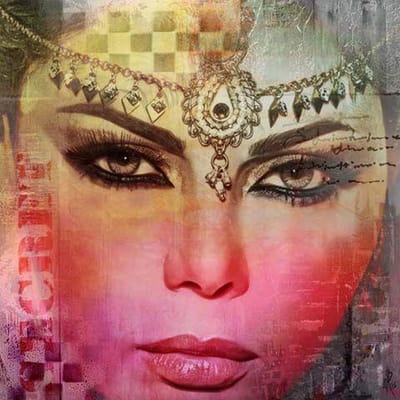 Safaary - Arabische schilderij Arabian Haifa Roze