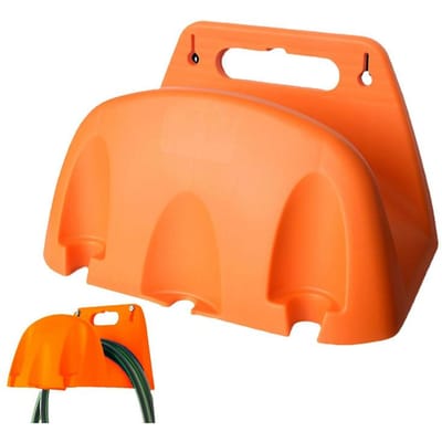 1 stuks Muurbevestigde Tuin Irrigatie Slang Pijp Hanger Plastic Rek Kraan Watering Slang Organisator Opslag Houder Pijp Winding Frame oranje