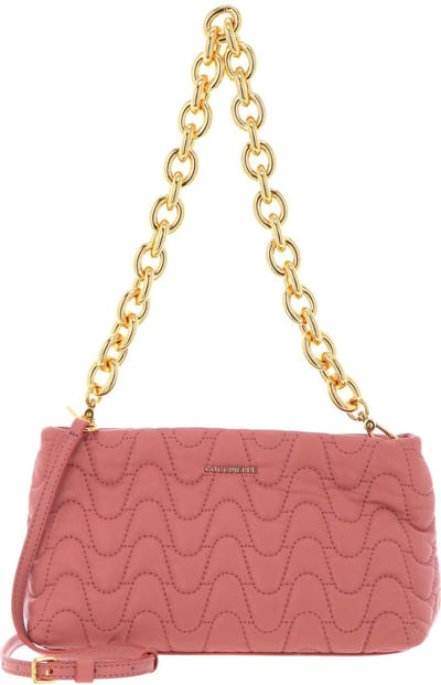 COCCINELLE Leren Schoudertas Avondtas Ophelie Matelasse Handbag Camelia Roze