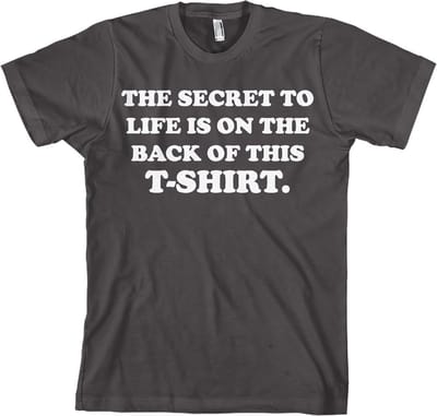 Hybris The Secret To Life! Donkergrijs