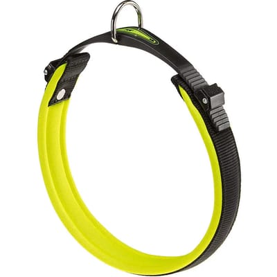 Ferplast Reflectiehalsband Ergofluo 25-33 Cm Polyurethaan Zwart