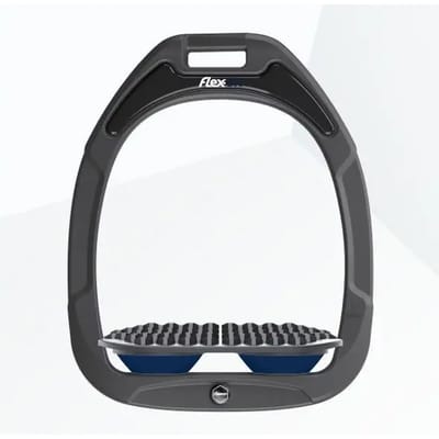 Endurance stijgbeugels Antraciet/Grijs/Marine Flex-On Green Composite