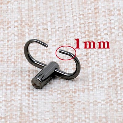 Ketting Verstelgesp Tasaccessoires Tasriem Metalen Gesp Riem Korter Maken Riem Verkortingsgesp Tas Haak Sterk sterk zwart
