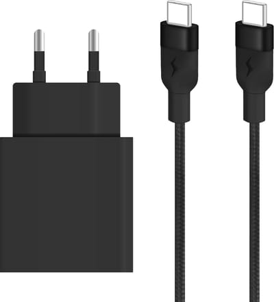 Super Snellader - 1 Meter - USB-C naar USB-C - Geschikt voor Samsung Fast Charger - 25W Oplader met Kabel