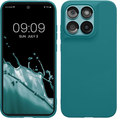 kwmobile telefoonhoesje geschikt voor Motorola Moto G67 / G77 / G87 - Hoesje voor smartphone - Back cover in petrol