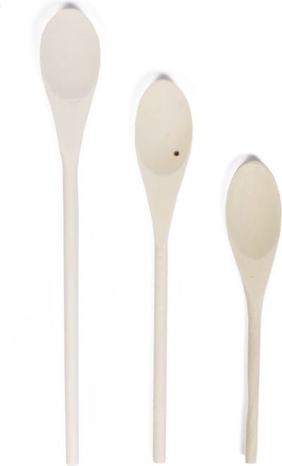 Houten Lepel Set - 3 Maten van Hoogwaardige Kwaliteit Hout