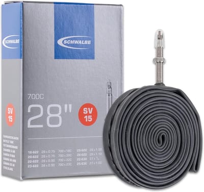 Fietsbinnenband - Reserveband - Band reparatie - Ventiel 60mm - 28 inch - Zwart