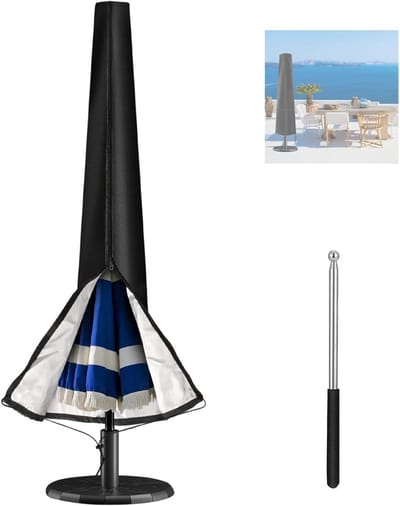ZMR® Parasolhoes Staande Parasol - Parasolhoes - Parasol Hoes - Zwart - 30cm x 50cm x 30cm