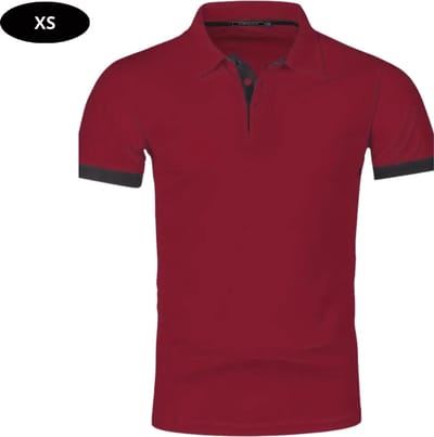 Livano Golf Shirt Heren - T-shirt - Golfkleding - Golfen - Golf Accessoires - Polo Shirt - Bordeauxrood - Maat XS