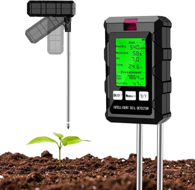 Bodemtester Multifunctioneel - Vruchtbaarheid Meter - Planten Verzorgen - 6 Functies In 1 - 120 Gram