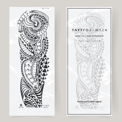 Nep tattoo sleeve mandela | Neptattoo volwassenen | Tijdelijke tattoo voor volwassenen | Temporary tattoo | Plaktattoos voor volwassenen | Neptattoos | Probeer zorgeloos een tattoo | tattforaweek