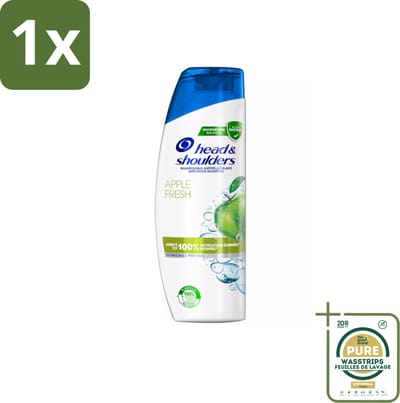1 x Head & Shoulders - Anti-Roos Shampoo - Apple Fresh - 285ml- Roosvrij Haar - Roosbestrijding - Jeukvrij Haar - Schilfervrije Hoofdhuid - Fris Haar