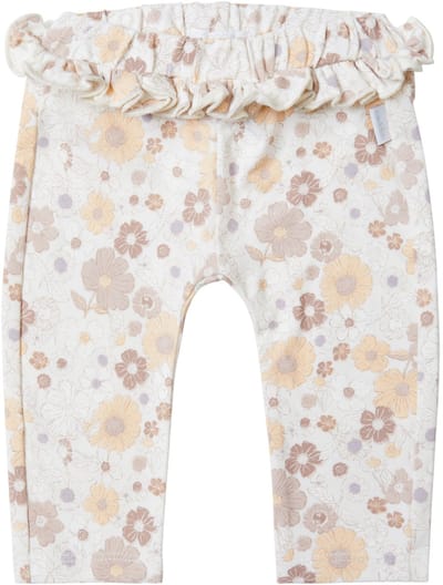Noppies Girls Pants Colfax slim fit allover print Meisjes Broek - Whitecap Gray - Maat 74