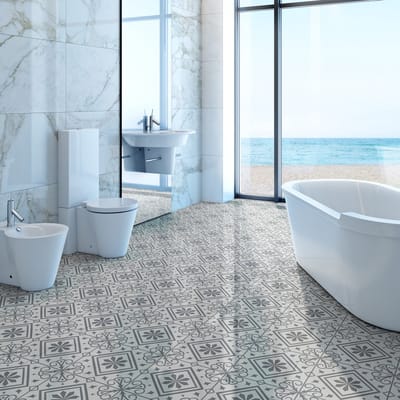 Antislip vloerstickers met beschermende coating - ALONSO FLOOR TILES - 1 sticker van 40x40 cm