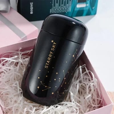 1 stuks 200 ml Thermosfles Thermosfles Sterrenhemel Roestvrij staal Vacuümfles Hydro Flask Thermos Waterfles 200ML