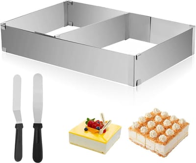 Rechthoekige taartring voor bakken, taarten en desserts - Perfect voor nauwkeurig wegen en portioneren