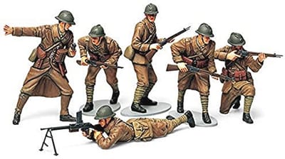 WWII Franse Infanterie Figuurset - Militaire Bouwset 1:35