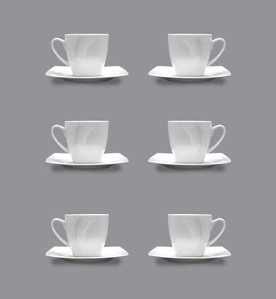 Lubiana Celebration Espressodrank 90ml met Schotels (6 stuks)