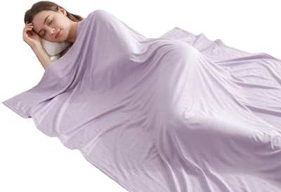 Koeldeken - Cooling Blanket - 200 x 149 cm - Paars - Verkoelende Deken - Zomerdeken - Zelfkoelende Deken Geschikt Voor Mensen Tijdens Slapen, Bed, Bank en Reizen