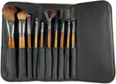 Professionele Make-up kwasten set met gratis kwasten mapje poederkwast, oogschaduwkwast, blusherwast
