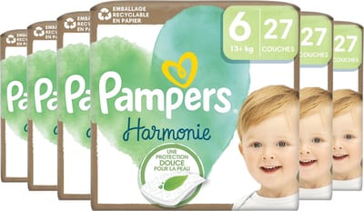 Pampers Harmonie luiers - Maat 6 (13+ KG) - 162 luiers - 6 x 27