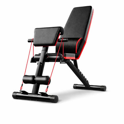 Sensova - Halterbank voor Thuisgebruik - Premium Multifunctionele Fitnessbank voor Krachttraining en Fitness - Verstelbare Trainingsbank met 7 Hoekstanden - 350 kg Belastbaar - Stabiel en Comfortabel