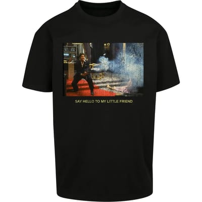 Mister Tee Scarface - Little Friend Oversize Heren T-shirt - 4XL - Zwart