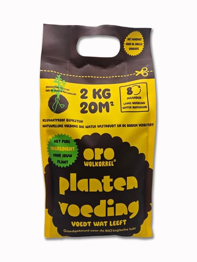 ORO wolkorrel 2KG | 20m² - biologische Plantenvoeding – SKAL gecertificeerd – 240 dagen voedend - Organische Meststof voor Moestuin tot Kamerplant - Voor Gezonde Bodem & Sterke Planten