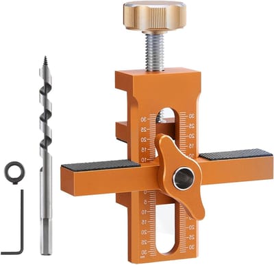 Verstelbare Aluminium Scharnier Jig voor Keuken- en Badkamerkasten, Geschikt voor Frameloze Deuren van 7-40mm