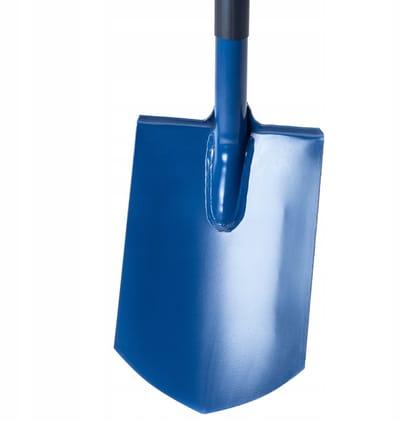 KADAX Spade, schep met D-handgreep, tuinspade om te graven, schep met metalen steel, grafschep, grafschep voor tuin, tuinschep (punt)