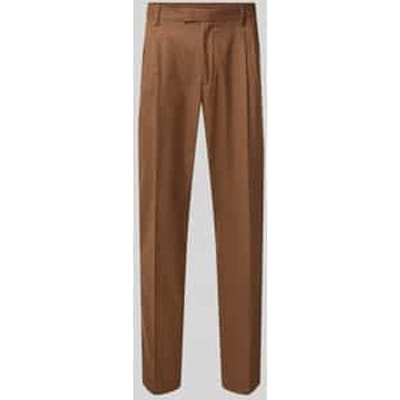 Slim fit broek in flanellook
