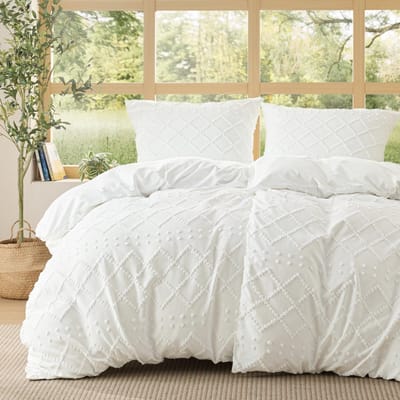 Dailygoods- Beddengoed 135 x 200 cm - 4-delig - Boho Dekbedovertrek - Kussenslopen 80 x 80 cm - OEKO-TEX Gecertificeerd - Zacht en Aangenaam