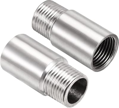 2 Stuks Douchekop Verlengarm, 50mm Douchearm Extender, RVS Handdouche Verlengpijp voor Badkamer Accessoire en Verbeterde Douche-ervaring