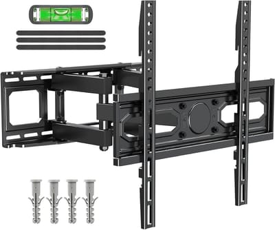 Verstelbare Full Motion TV Beugel voor 26-70 Inch LCD, LED en OLED TV's met Dual Arms en VESA 400x400mm ondersteuning