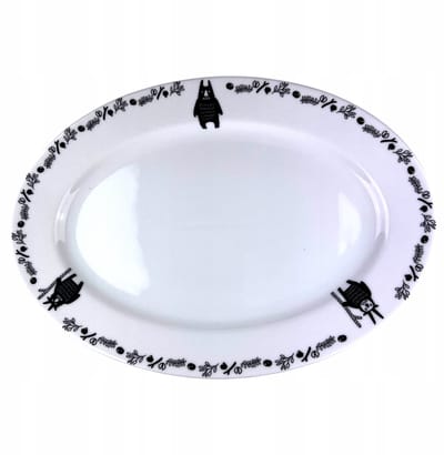 Ovale porseleinen sjaal 36 cm BEBOK Bogucice