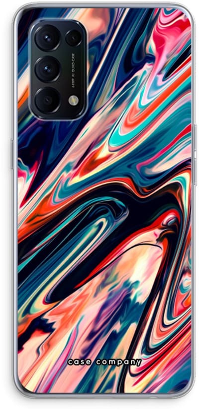 Case Company® - Hoesje geschikt voor Oppo Find X3 Lite hoesje - Quantum Being - Soft Cover Telefoonhoesje - Bescherming aan alle Kanten en Schermrand