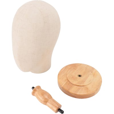 Support de tête de perruque en tissu non tissé, présentoir de tête de mannequin pour chapeau, pour magasin, maison, type 2 white