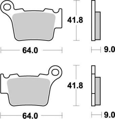 Plaquette de frein Gold Fren pour Moto KTM 65 SX 2023 AV / GF416 S3 Neuf